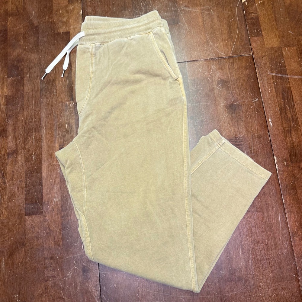 Buck‎ Mason Sweatpants Mens XL Tan French Terry Garment Dyed BM15018.209